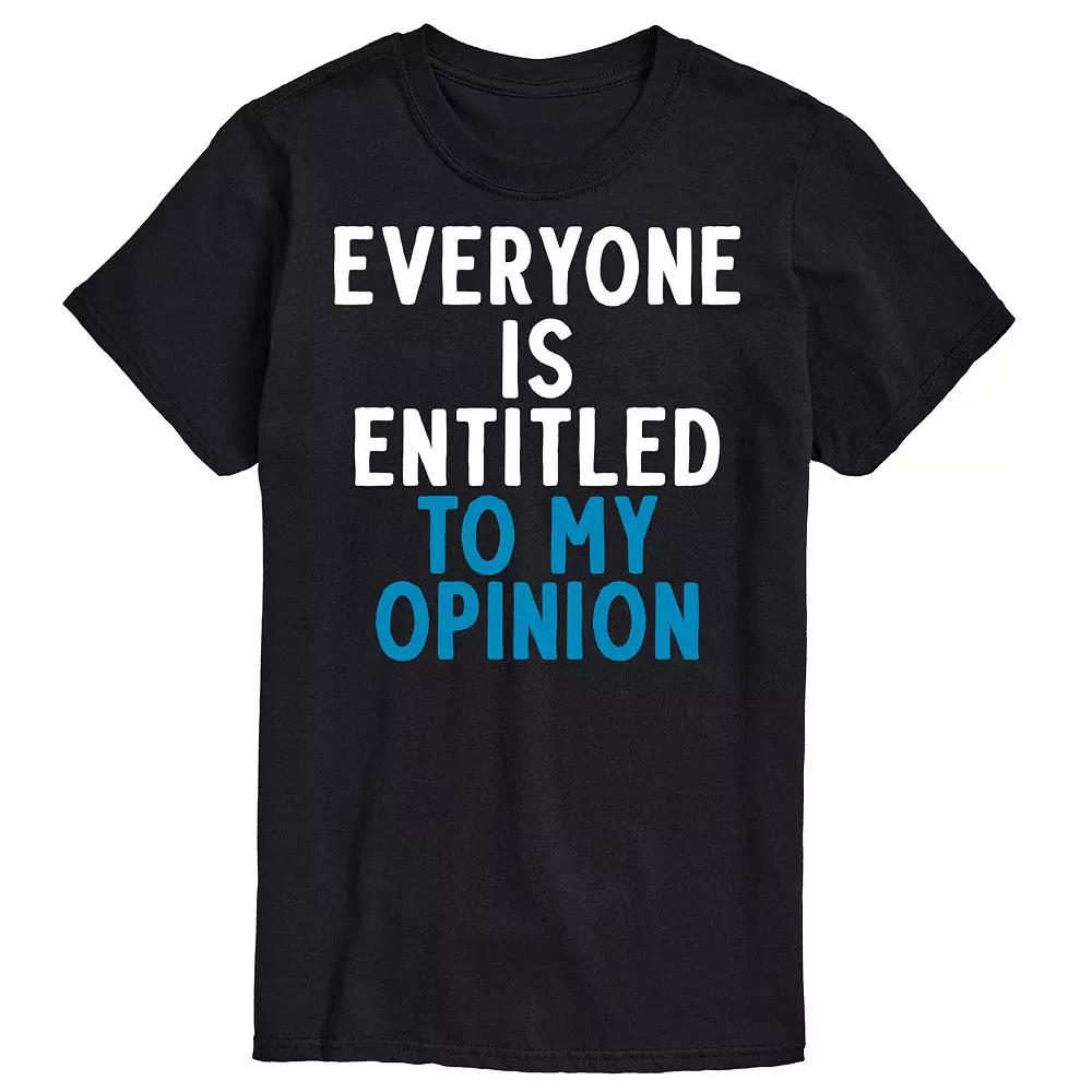 Big & Tall "Everyone Is Entitled" Graphic Tee, Men's,  Product Image