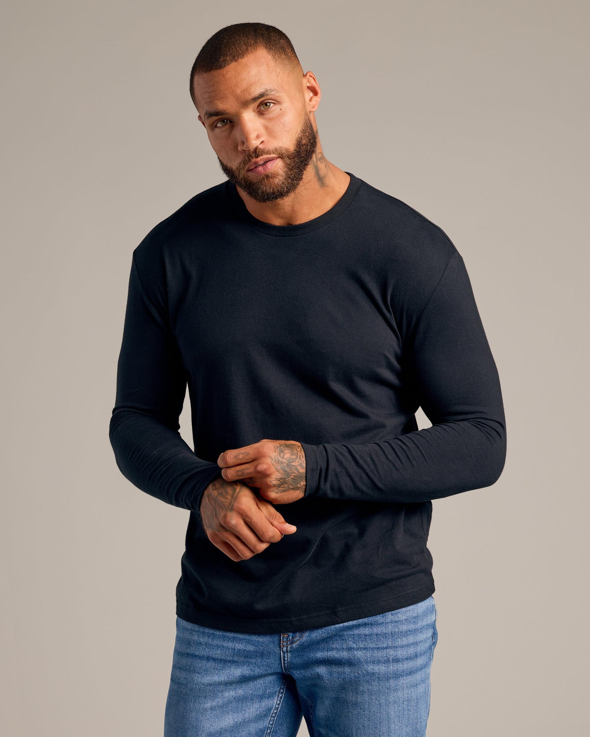 The Staple Classic Long Sleeve Crew Neck 3-Pack Product Image