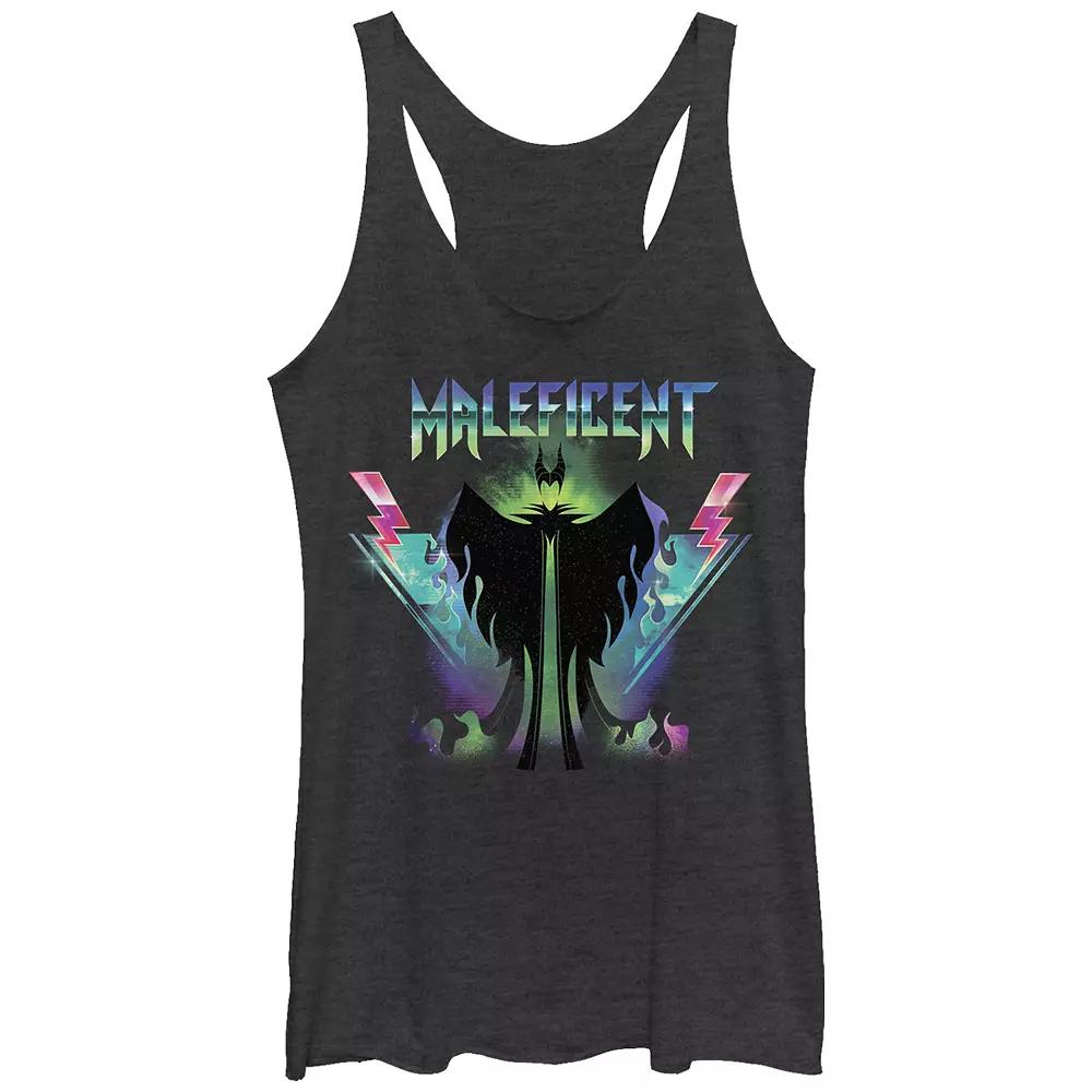 Disney Villains Sleeping Beauty Maleficent Rock Poster Juniors' Tri-Blend Racerback Tank Top, Girl's,  Product Image