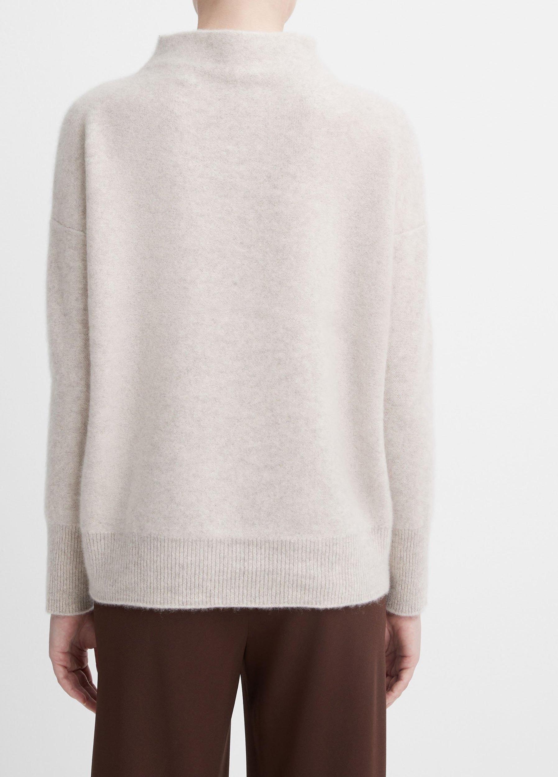 Plush Cashmere Funnel-Neck Sweater Product Image