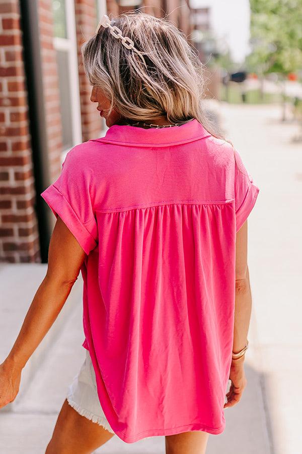 Change It Up Top In Pink Product Image