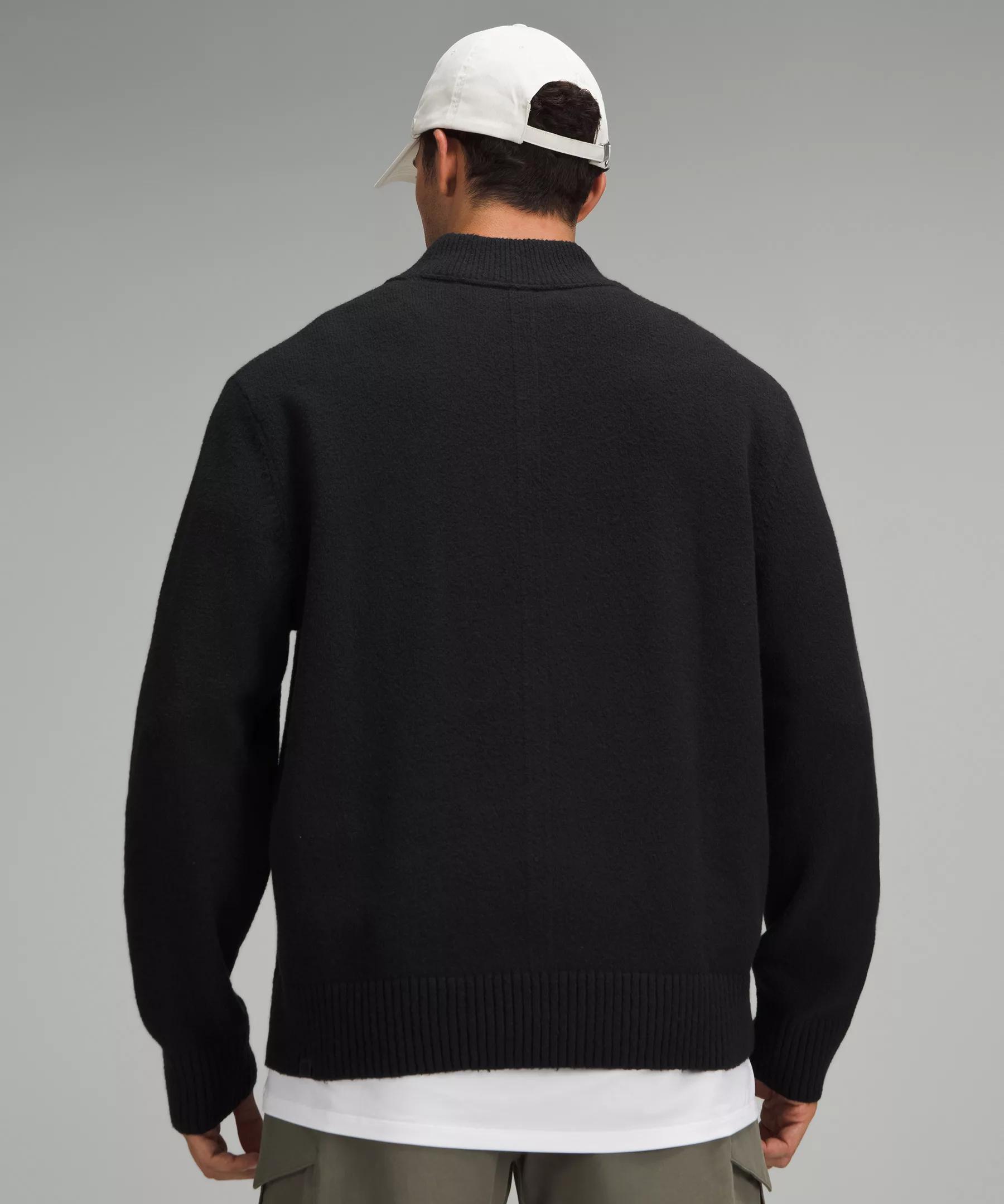 Relaxed-Fit Half-Zip Knit Sweater Product Image