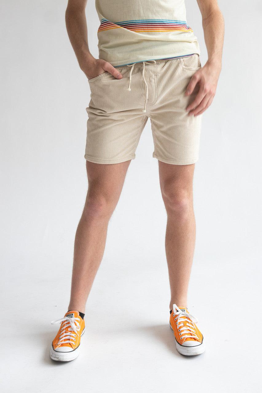 Drawstring Corduroy Shorts Product Image