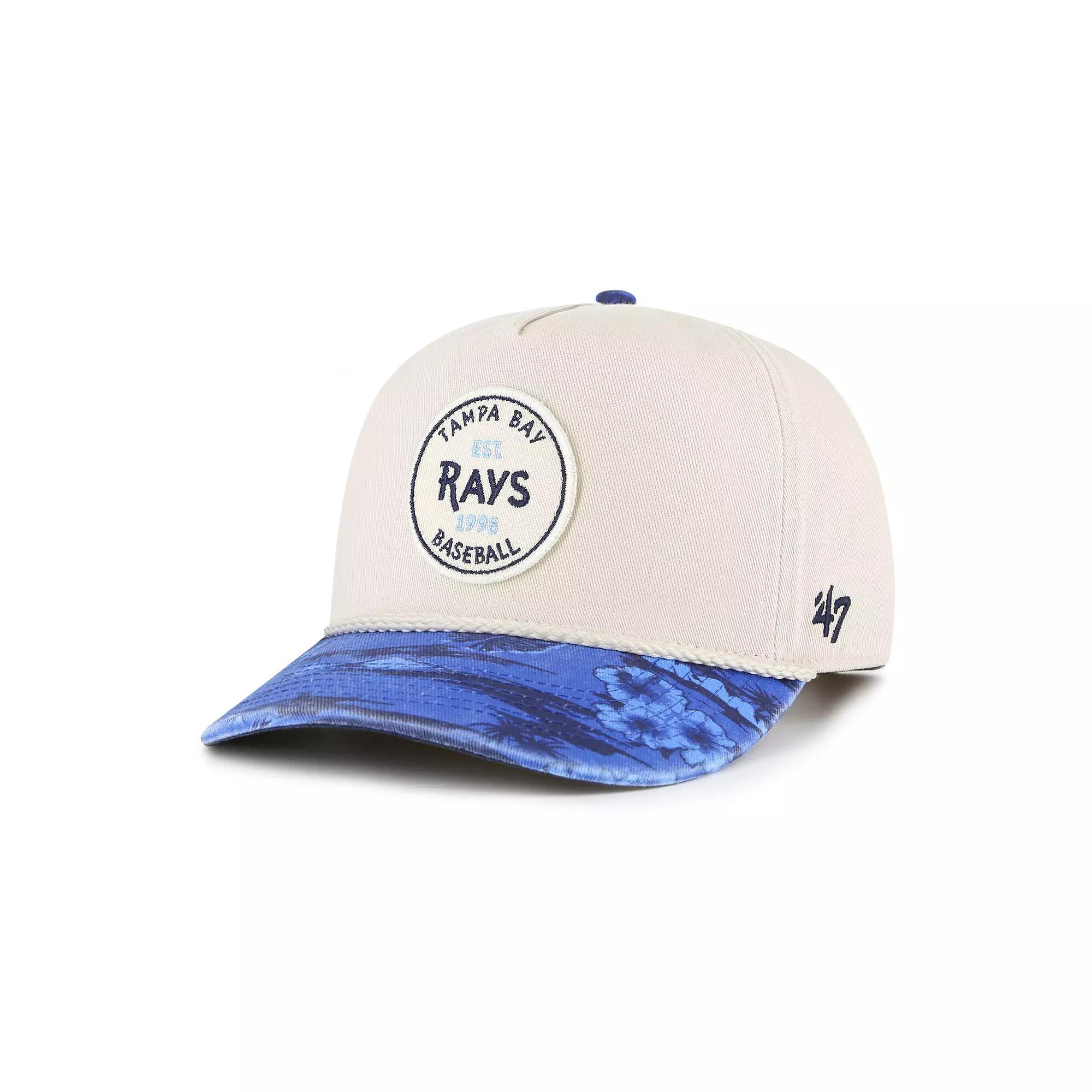 Men's '47 Cream/Navy Tampa Bay Rays Fiji Rope Hitch Adjustable Hat, Beige Product Image