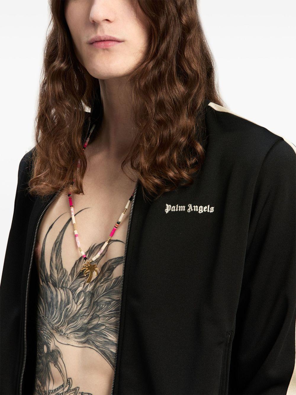 logo-embroidered zip-up jacket  Product Image