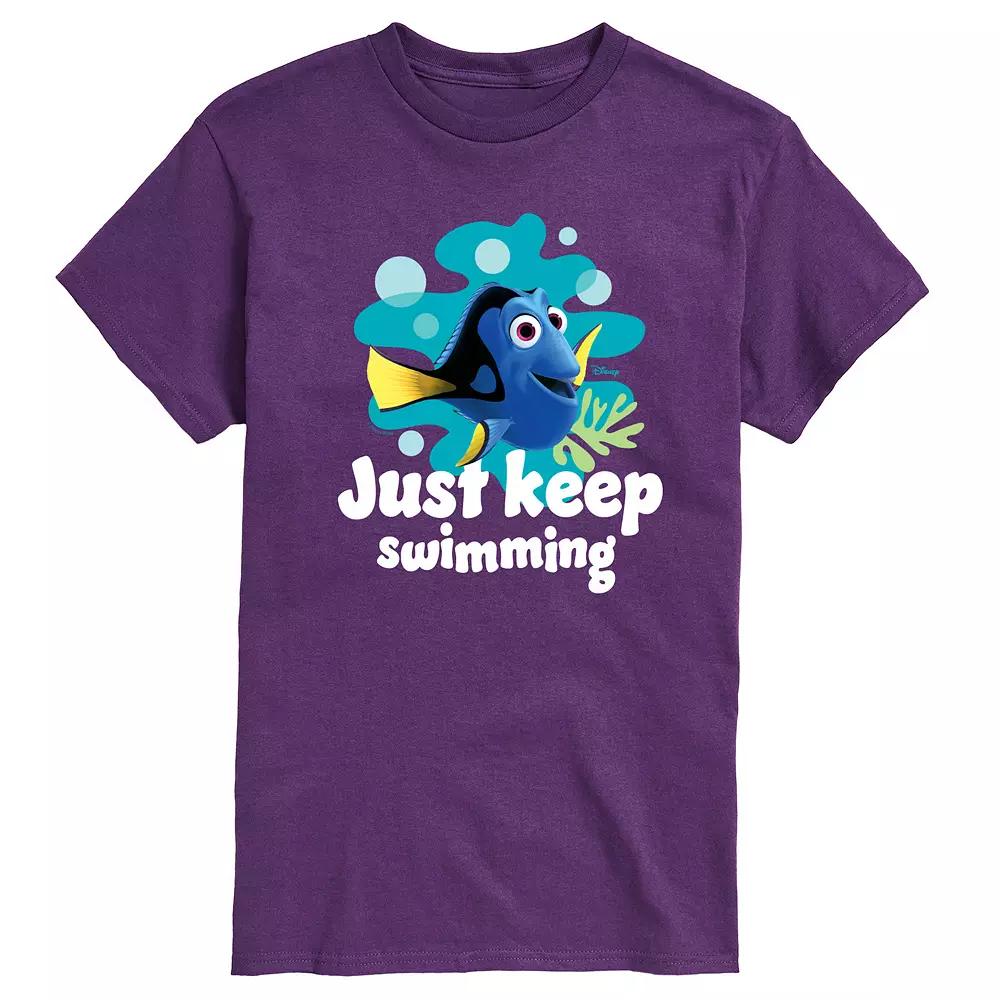 Disney / Pixar's Finding Nemo Dory Men's Just Keep Swimming Graphic Tee,  Product Image