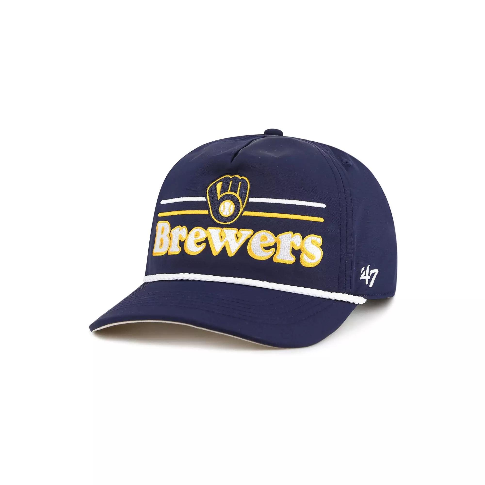 Men's '47 Navy Milwaukee Brewers Campscape Hitch Adjustable Hat, Blue Product Image