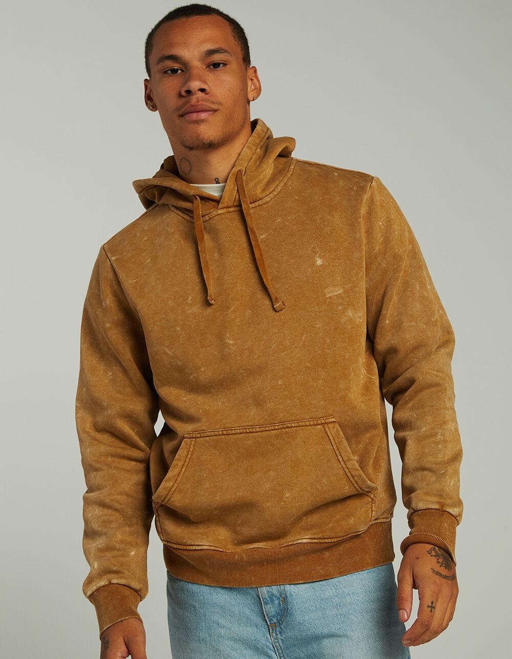 RSQ Mens Washed Hoodie - KHAKI Product Image