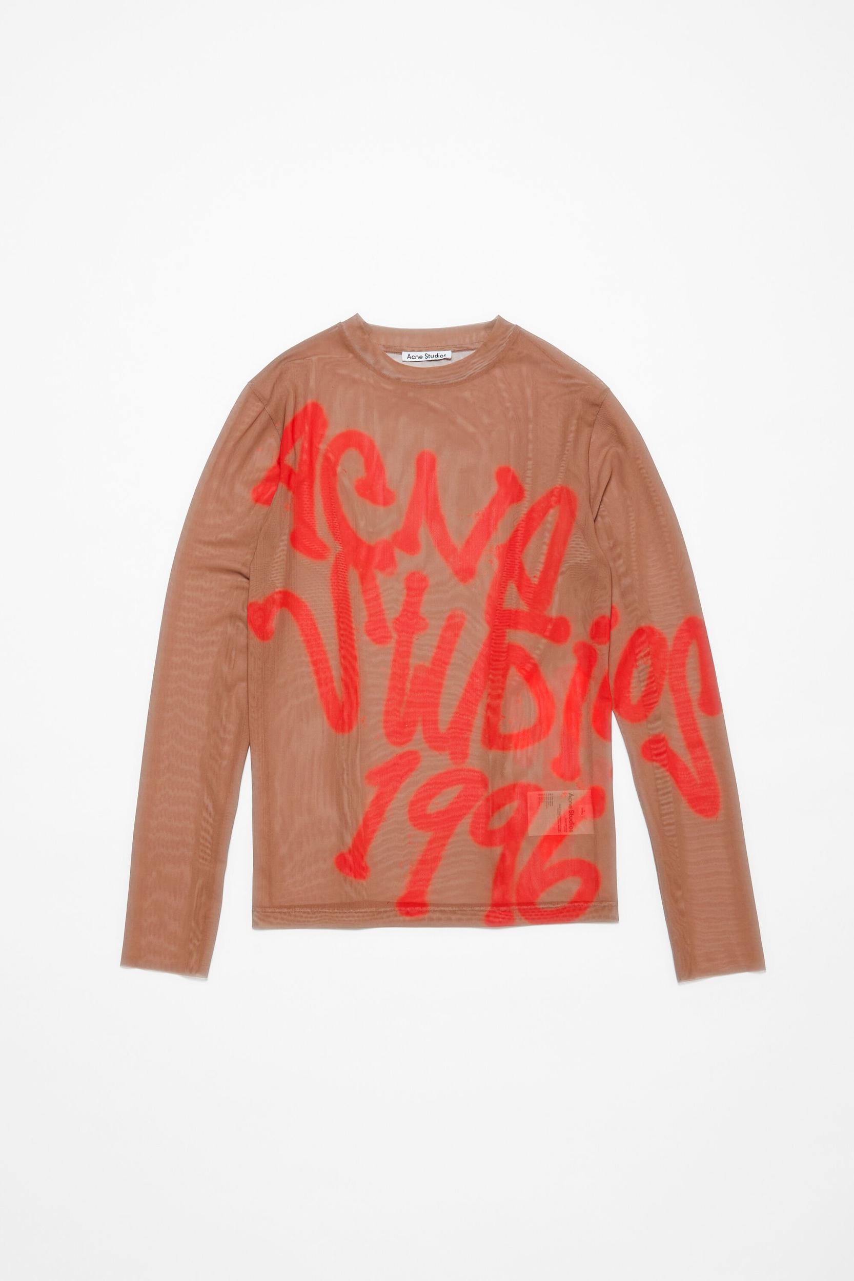 Long sleeve t-shirt sprayed logo Product Image