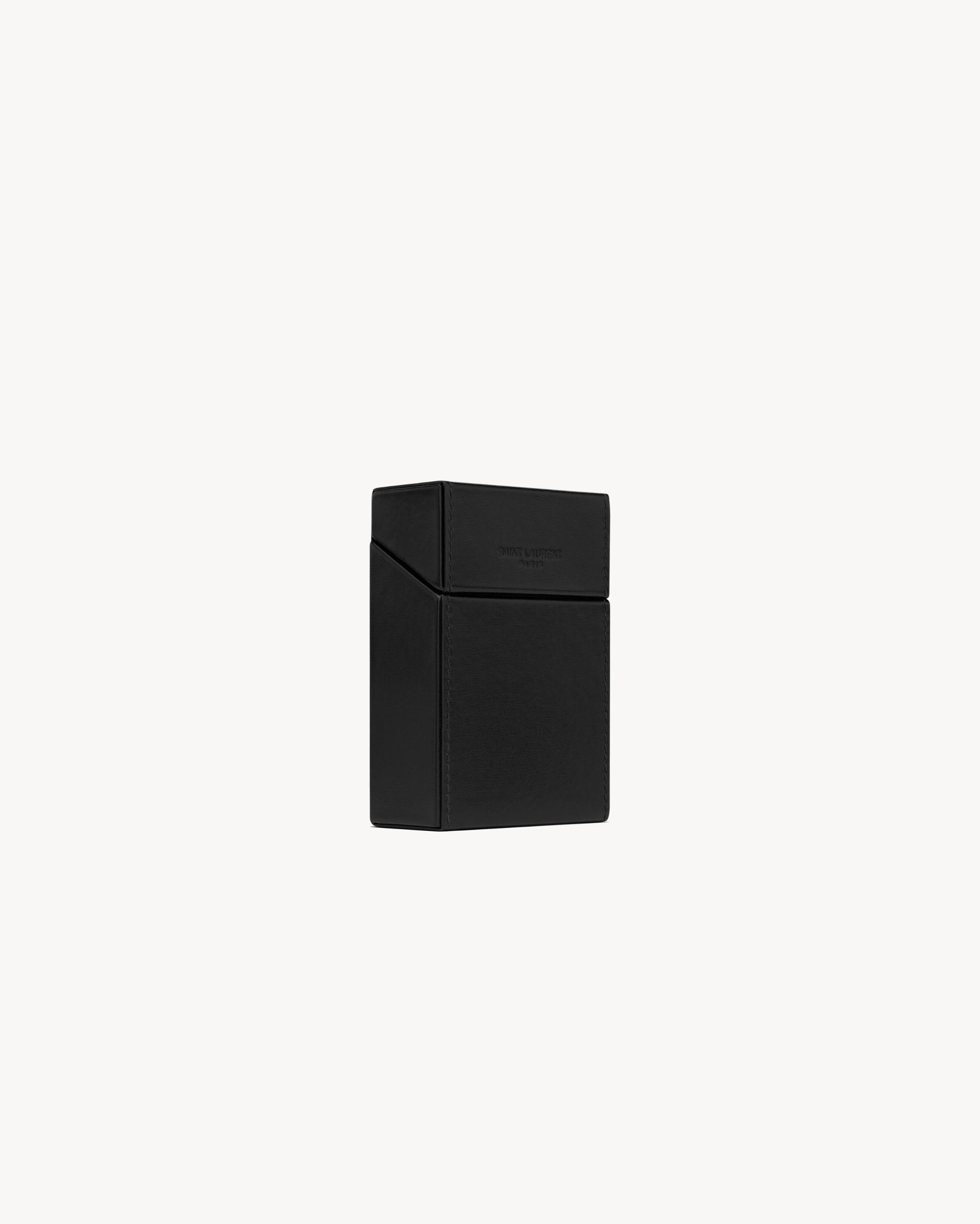 SAINT LAURENT PARIS cigarette box in smooth leather Product Image