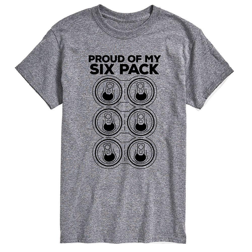 Big & Tall Proud of My Six Pack Graphic Tee, Men's,  Product Image