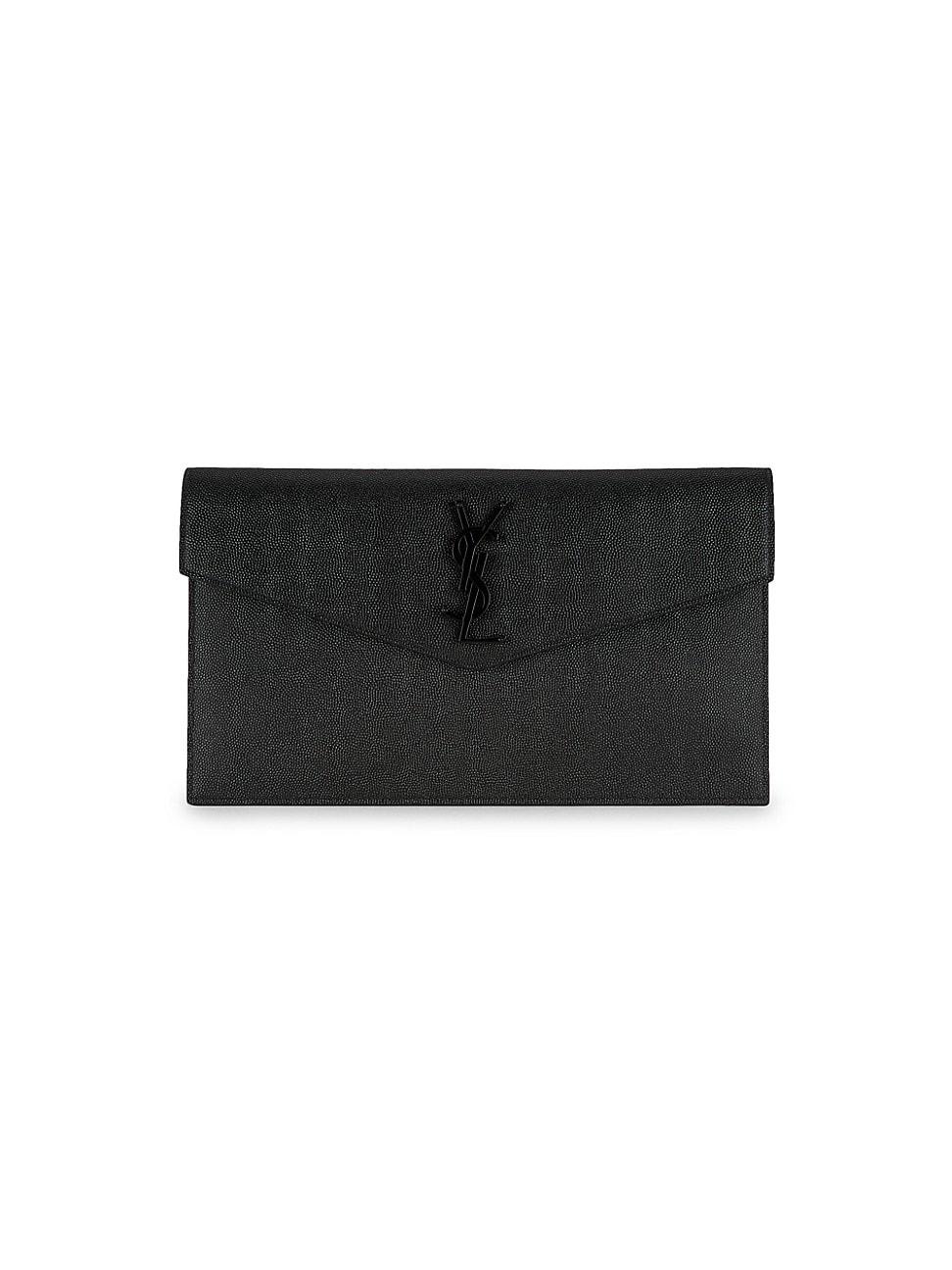Womens Uptown Pouch in Grain De Poudre Embossed Leather Product Image