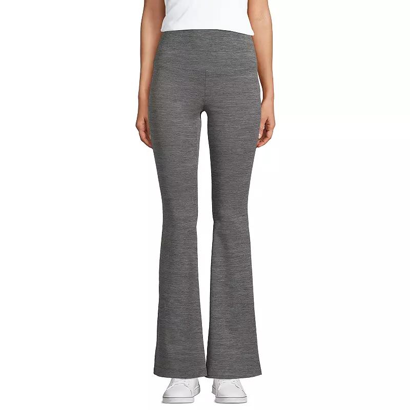 Petite Lands' End High-Rise Slim Flare Active Pants, Women's,  Product Image