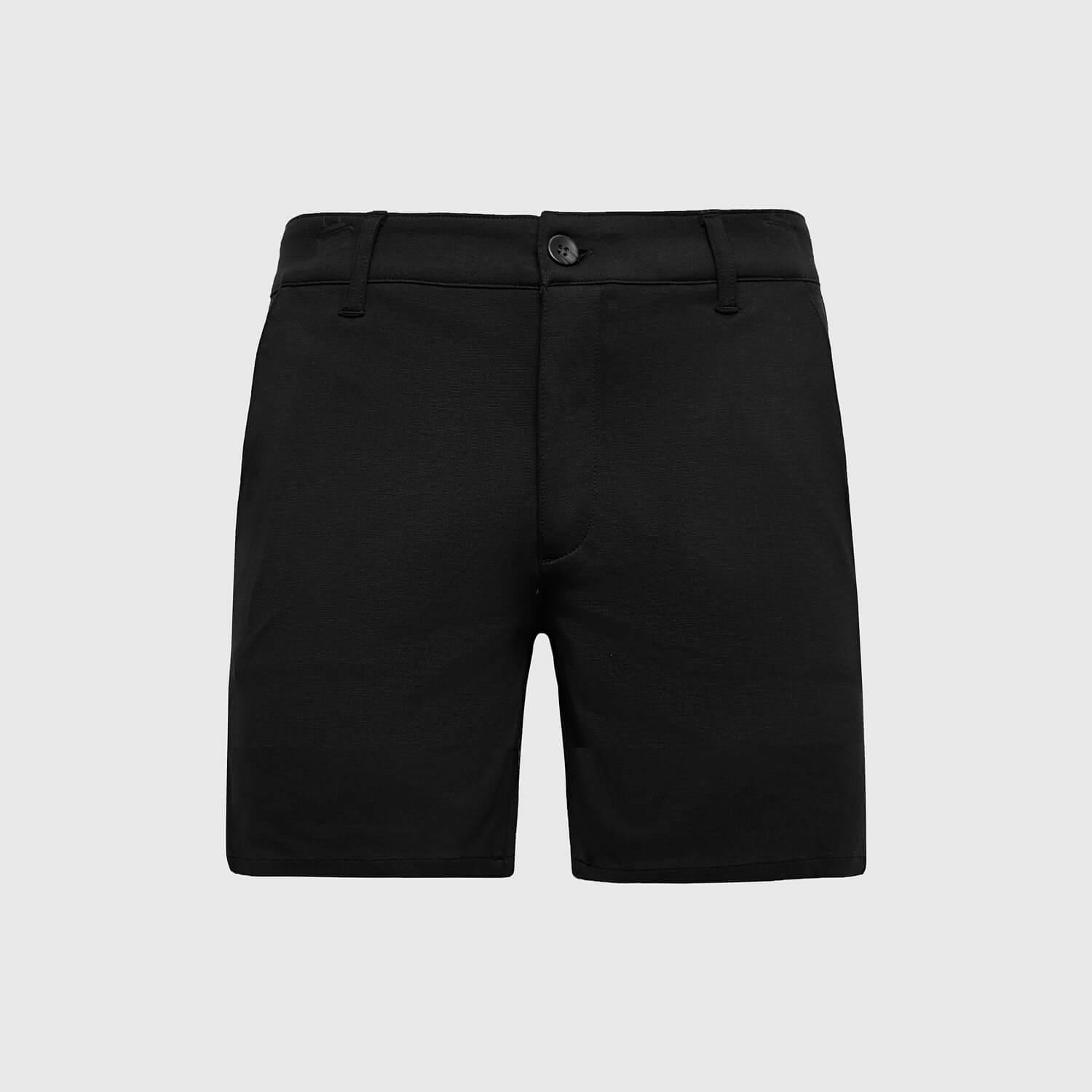 7" Black Comfort Knit Chino Shorts Product Image