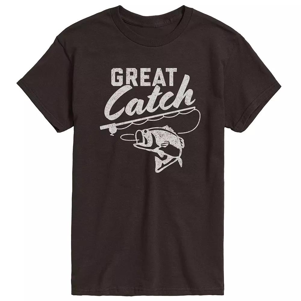 Big & Tall Great Catch Graphic Tee, Men's,  Product Image