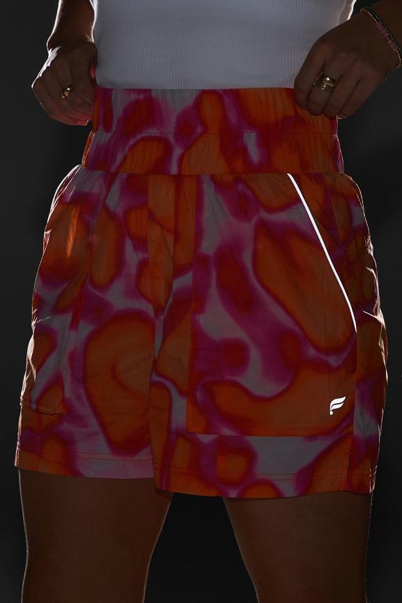 Ultra High-Waisted Piped Nylon Short Product Image