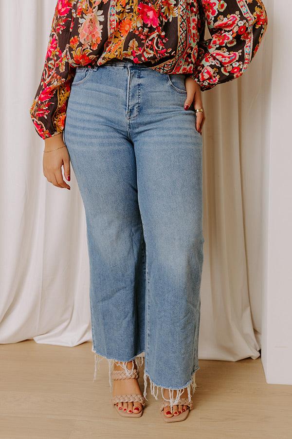 RISEN Addison High Waist Wide Leg Jean Curves Product Image