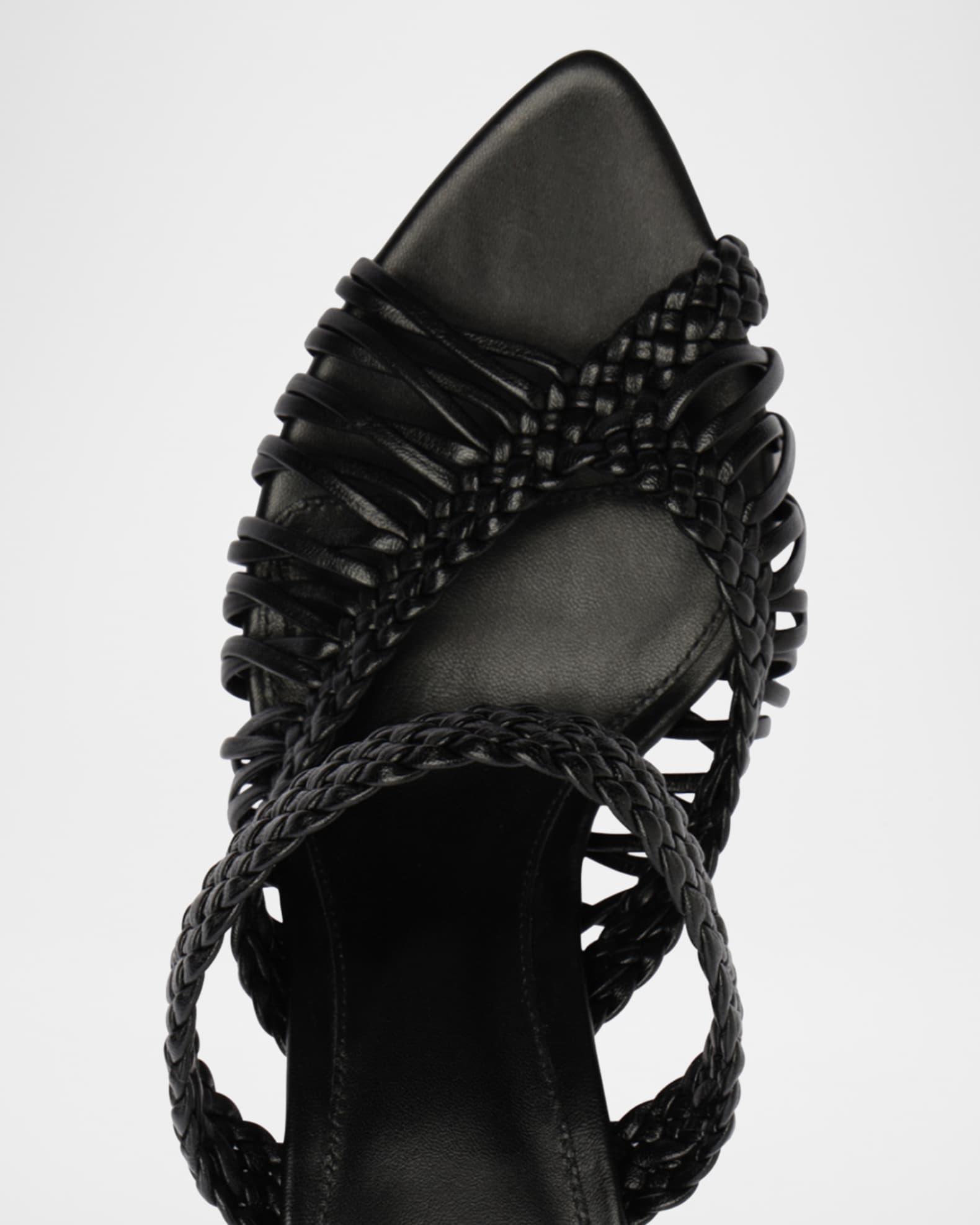 Agatha 85 Leather Stiletto Sandals Product Image