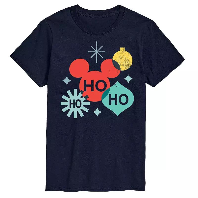 Disney's Mickey Mouse Men's Holiday Ho Ho Ho Shapes Graphic Tee,  Product Image