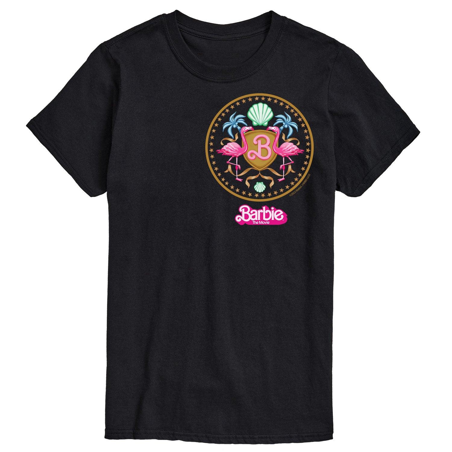 Big & Tall Barbie The Movie Theatrical Crest Graphic Tee, Men's,  Product Image