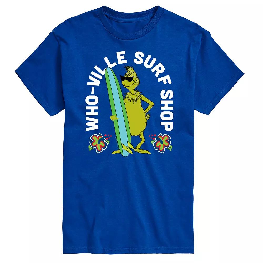 Men's Dr. Seuss The Grinch Whoville Surf Shop Graphic Tee,  Product Image