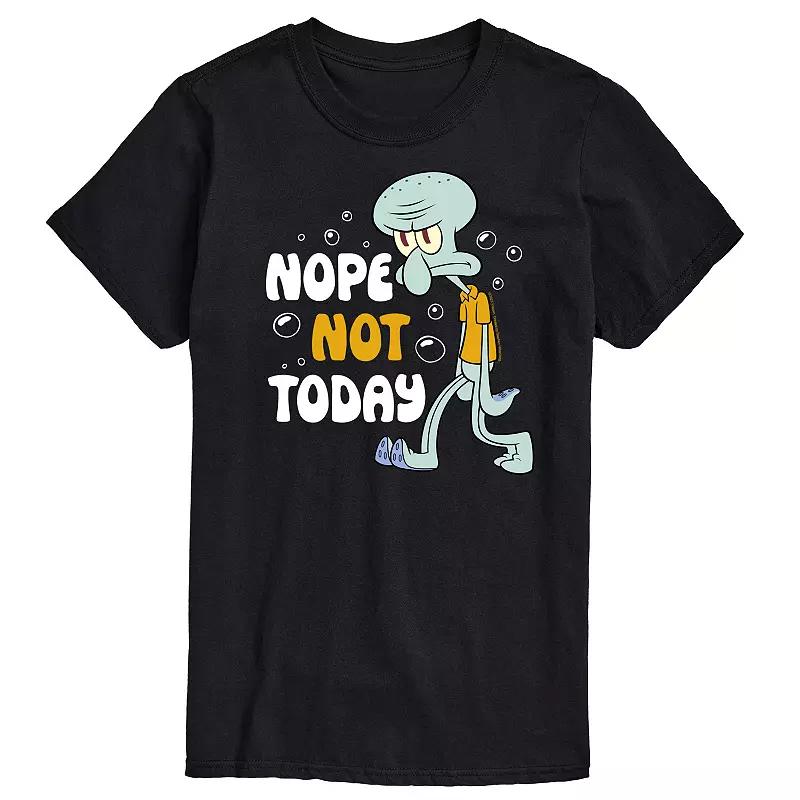 Big & Tall SpongeBob SquarePants Nope Not Today Graphic Tee, Men's,  Product Image