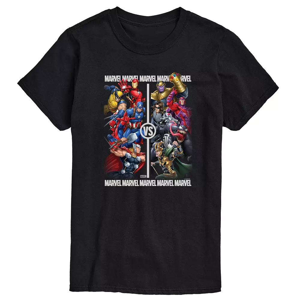 Big & Tall Marvel Heroes Vs Villains Graphic Tee, Men's,  Product Image