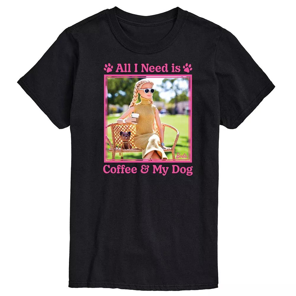 Men's Barbie® All I Need Is Coffee Dog Graphic Tee,  Product Image
