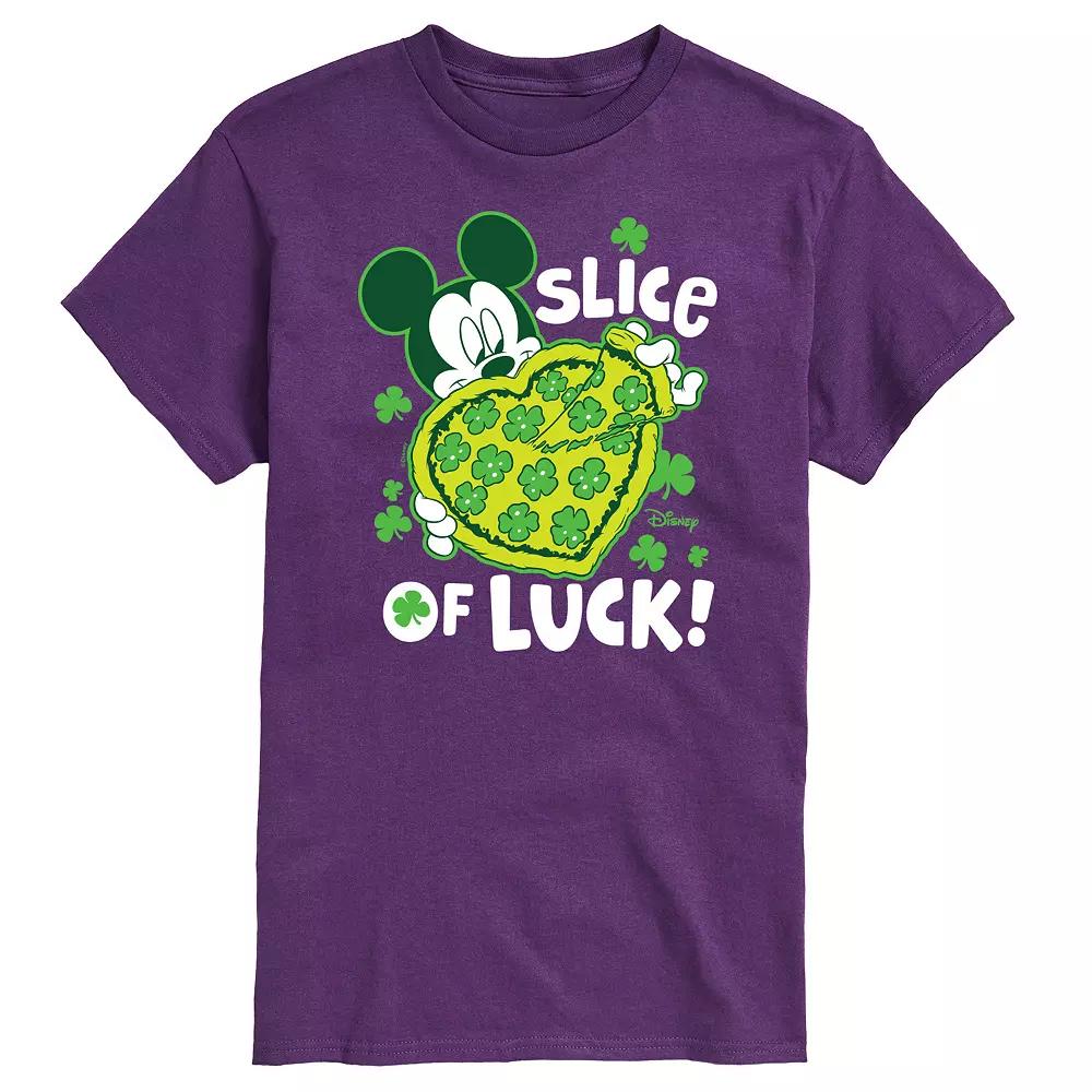 Disney's Mickey Mouse Men's Slice Of Luck Graphic Tee,  Product Image