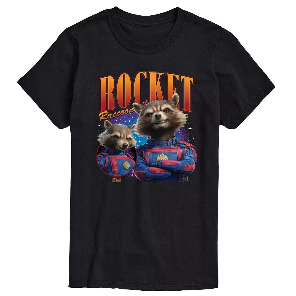 Men's Marvel Guardians Of The Galaxy Rocket Raccoon Bootleg Graphic Tee,  Product Image