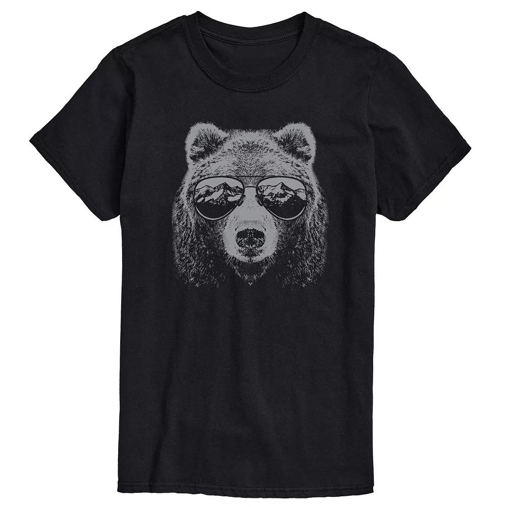 Men's Mountain Bear Sunglasses Graphic Tee,  Product Image