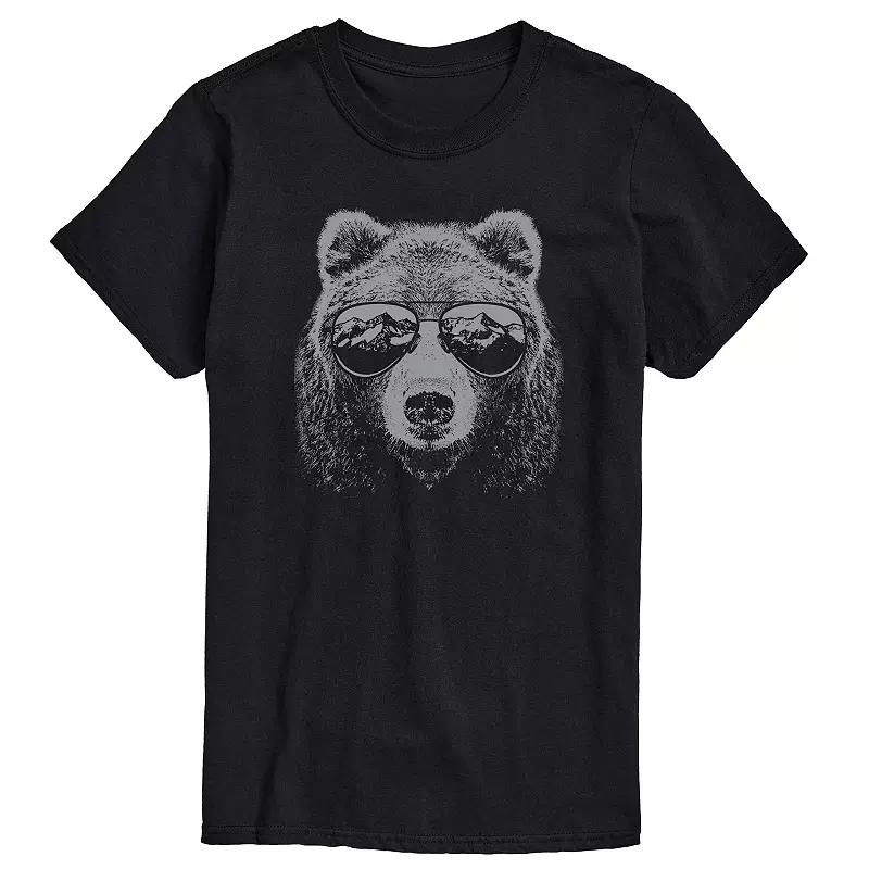 Men's Mountain Bear Sunglasses Graphic Tee,  Product Image