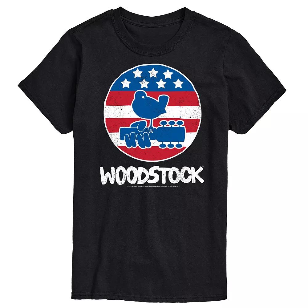 Big & Tall Woodstock Americana Graphic Tee, Men's,  Product Image