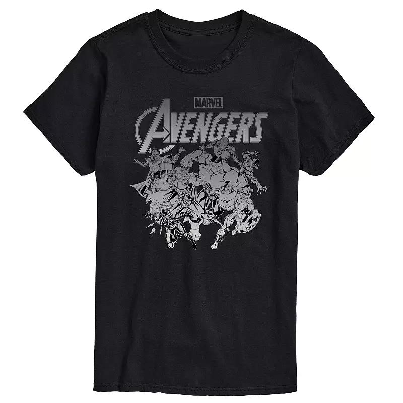 Big & Tall Marvel Avengers Group Logo Graphic Tee, Men's,  Product Image