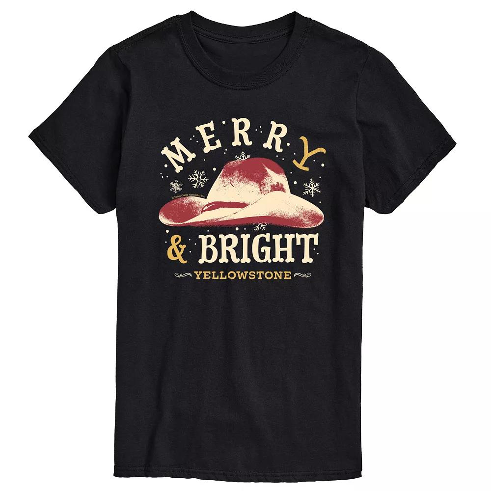 Big & Tall Yellowstone Merry and Bright Graphic Tee, Men's,  Product Image