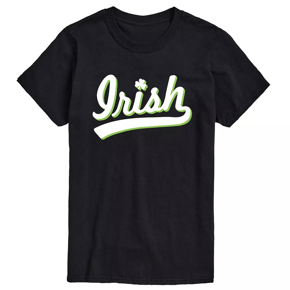 Big & Tall Irish Script Tee, Men's,  Product Image