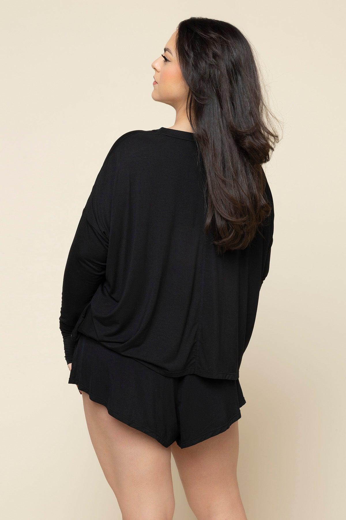 The Perfect Long Sleeve Top - Black Product Image