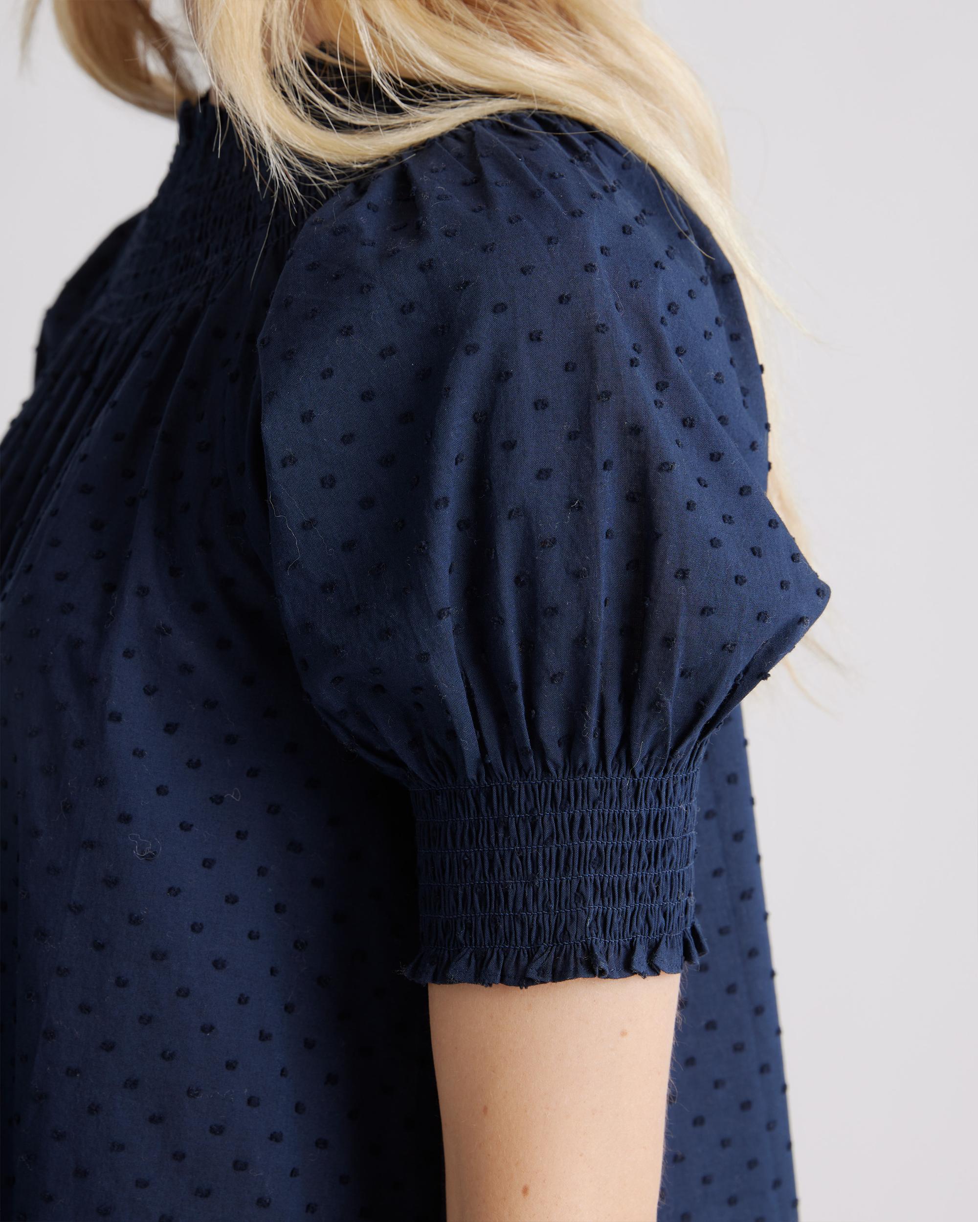 Quince | Women's Swiss Dot Midi Dress Size XL, Cotton Product Image