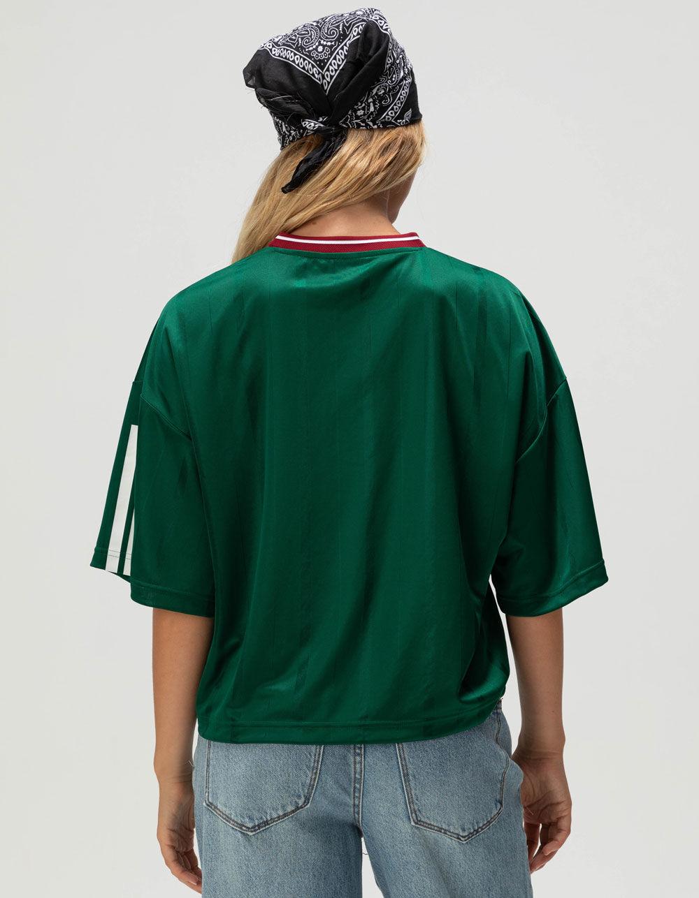 ADIDAS Tiro Nations Pack Womens Boyfriend Tee - DK GREEN Product Image