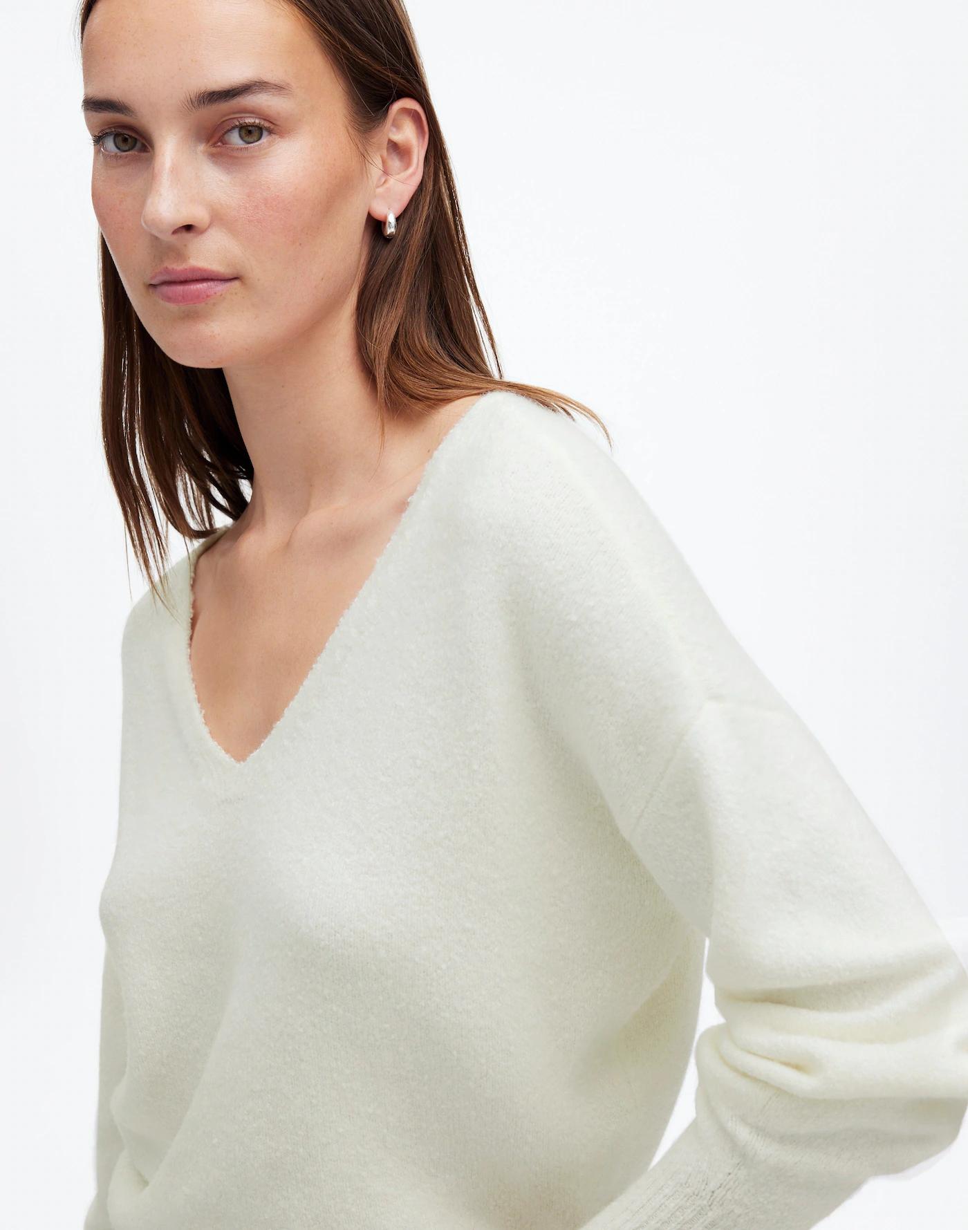 Wedged V-Neck Sweater Product Image