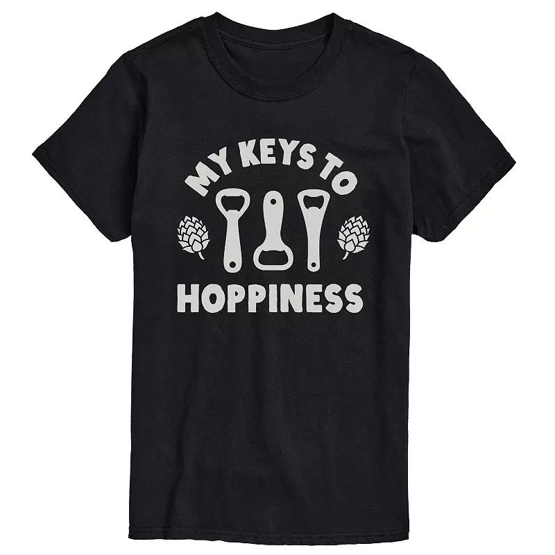 Big & Tall My Keys to Hoppiness Graphic Tee, Mens Product Image