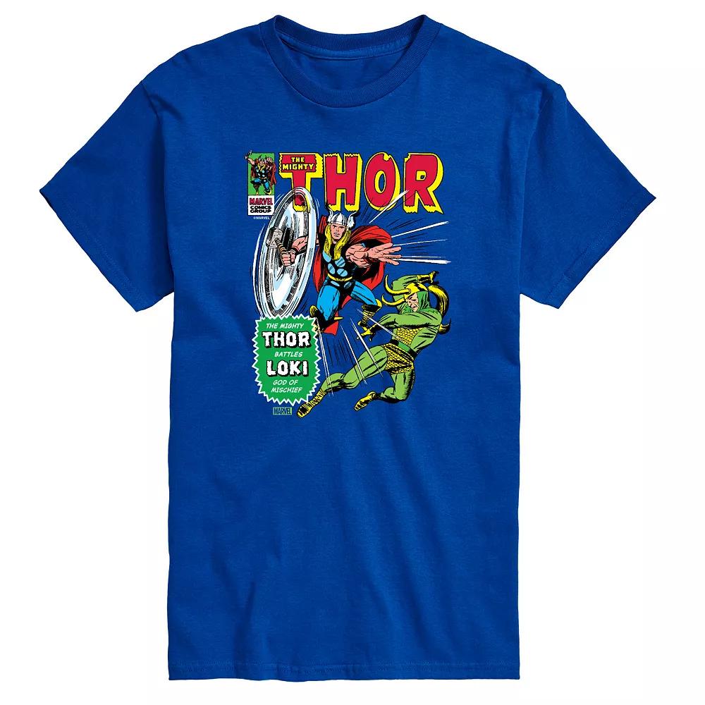 Men's Marvel Thor Comic Cover Retro Graphic Tee,  Product Image