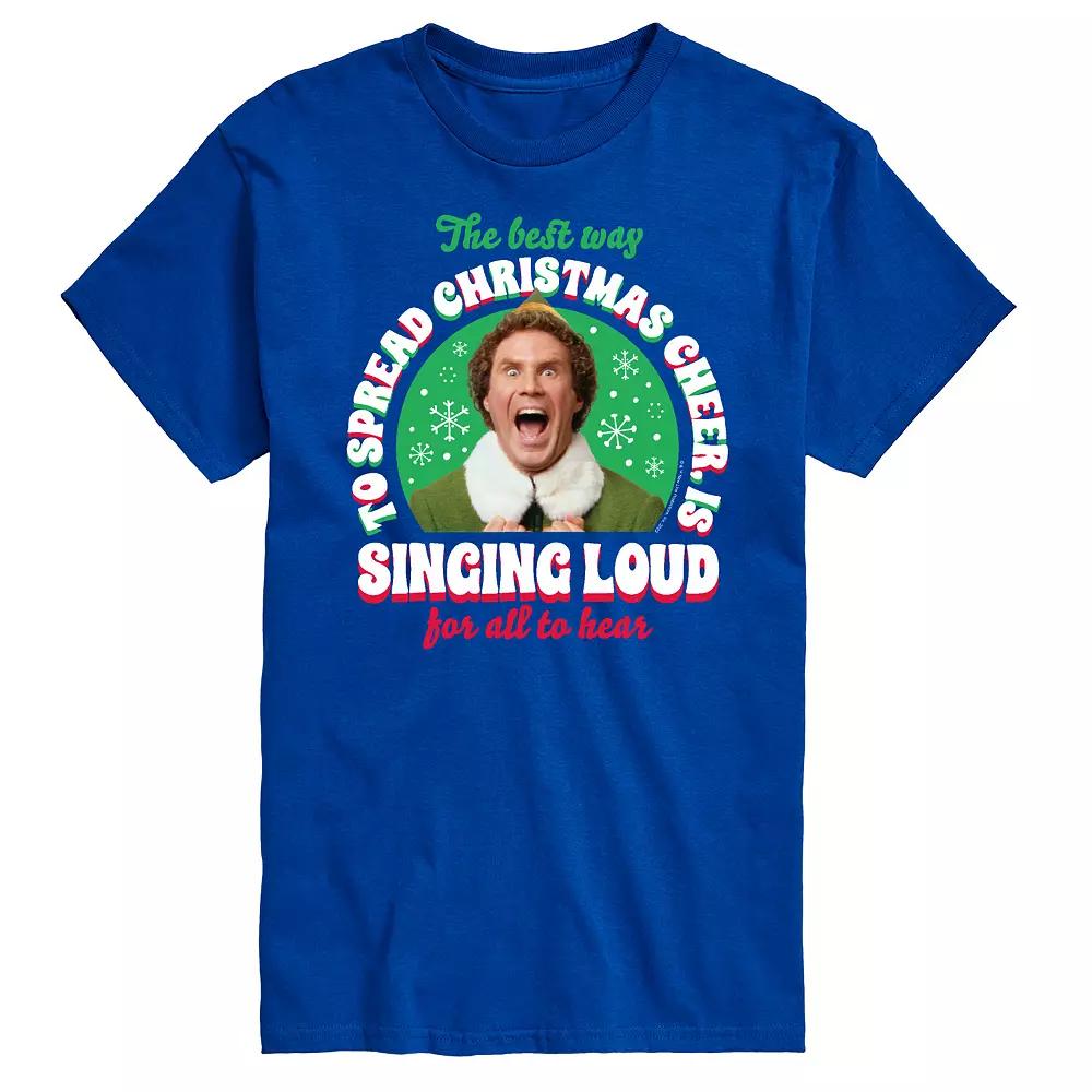 Big & Tall Elf Singing Elf Graphic Tee, Men's,  Product Image