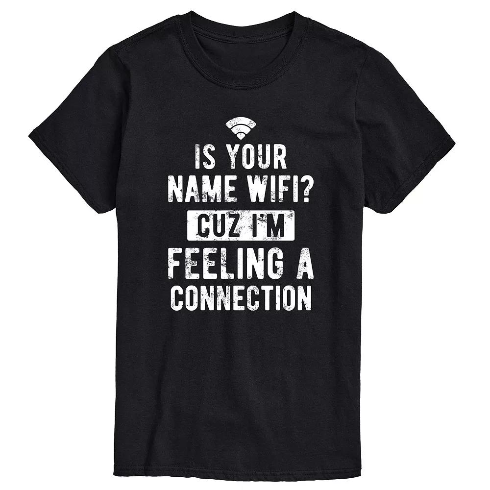 Men's Is Your Name Wifi Connection Graphic Tee,  Product Image
