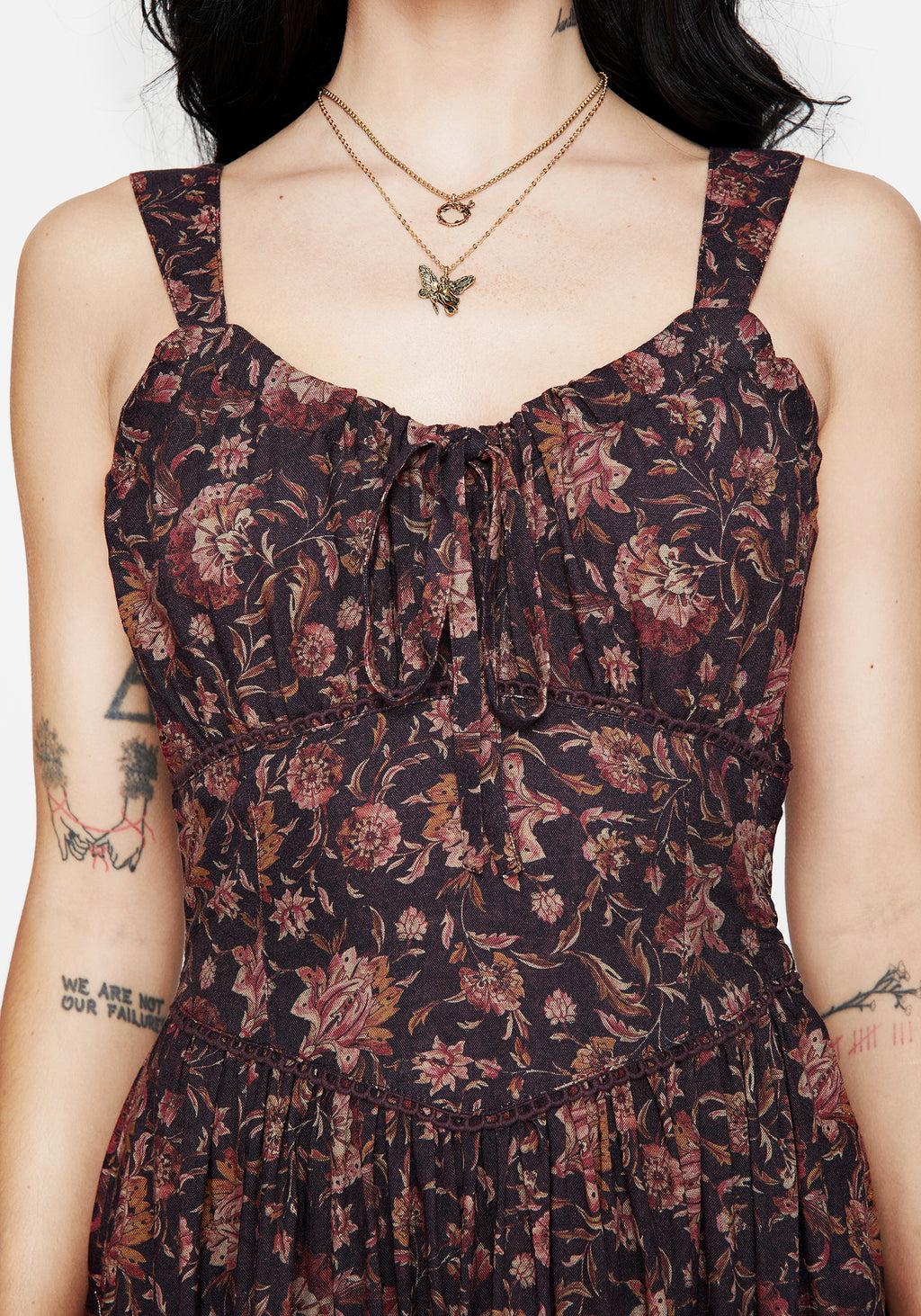 Skye Shirred Back Midaxi Dress Product Image