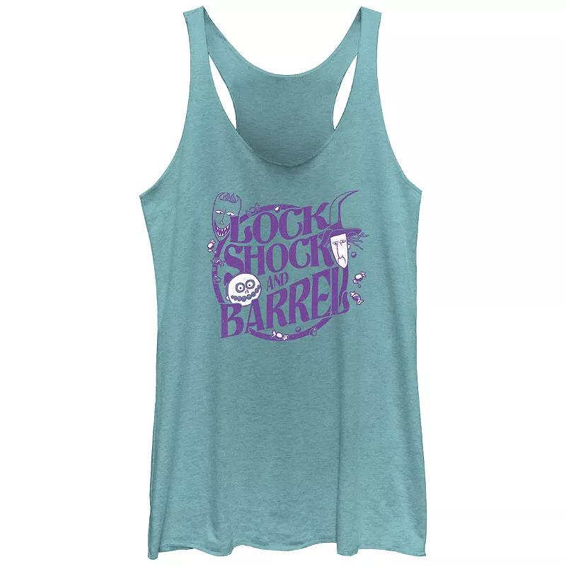Disney's The Nightmare Before Christmas Lock Shock And Barrel Juniors' Racerback Tank Top, Girl's,  Product Image