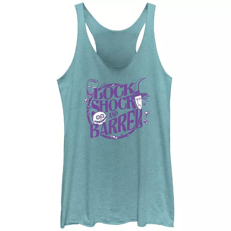 Disney's The Nightmare Before Christmas Lock Shock And Barrel Juniors' Racerback Tank Top, Girl's,  Product Image