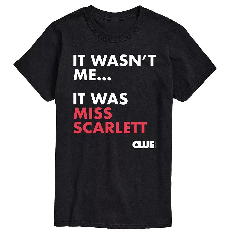 Men's Clue It Was Miss Scarlett Graphic Tee,  Product Image