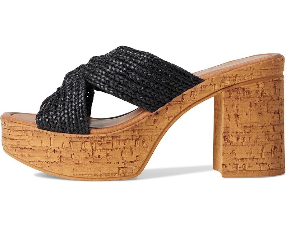 Adorned Metallic Raffia Slide Sandal Product Image