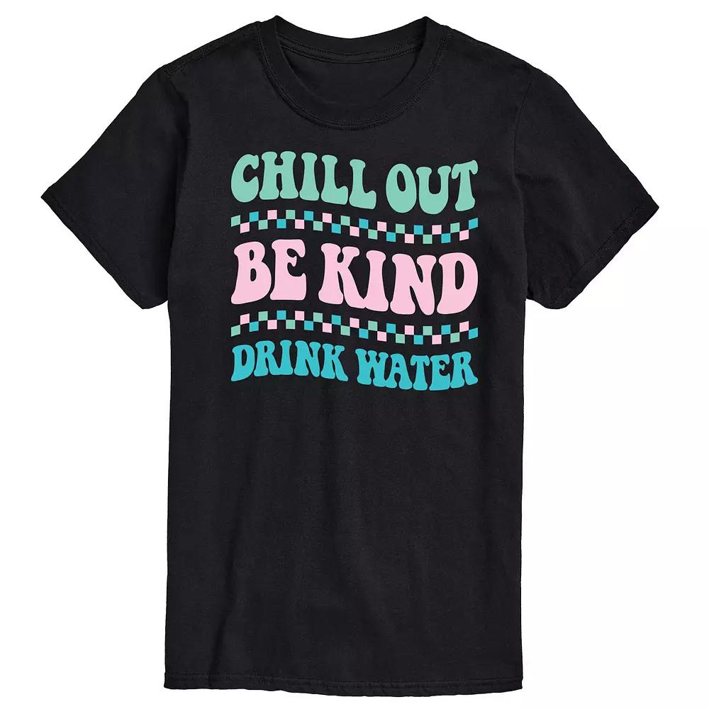 Men's Chill Out Be Kind Drink Water Graphic Tee,  Product Image